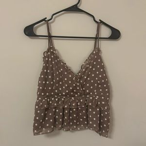 Daisy embroidered bustier tank top